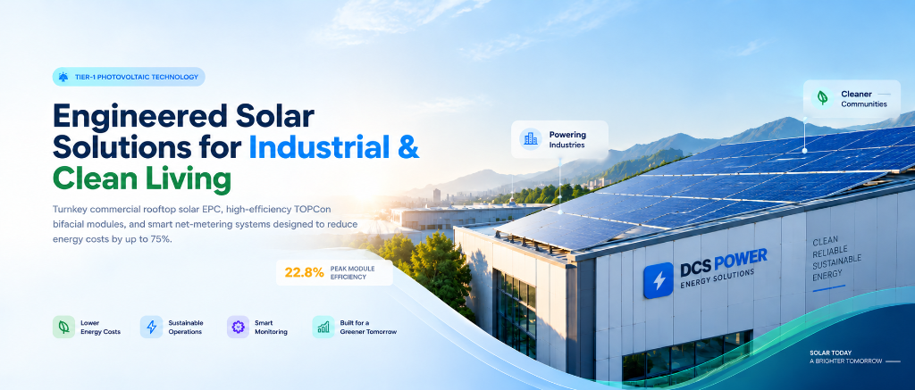 Engineered Solar Solutions for Industrial & Clean Living